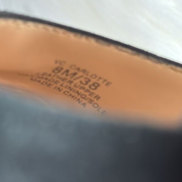 Vince Camuto Carlotte Black Asymmetrical Strap Heels Sz 8 - Picture 6 of 7